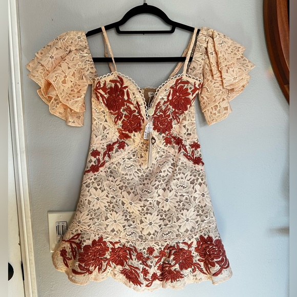 NWT For Love And Lemons “Matador Tank Dress” Melon - XS - Picture 8 of 9